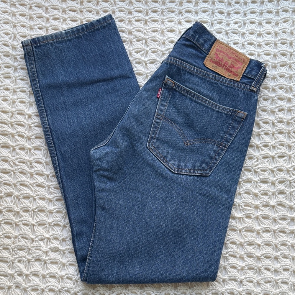 Levi's 505 Dark Blue Straight-Leg Jeans